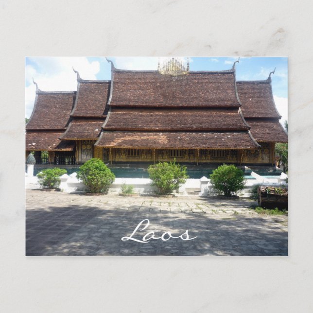 Wat xieng thong postkarte (Vorderseite)