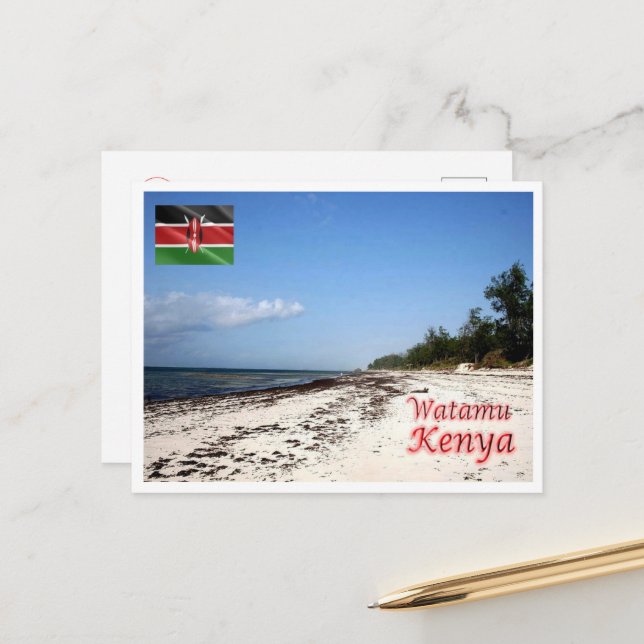 Watamu - Kenya - Panorama - Postkarte (Vorderseite/Rückseite Beispiel)