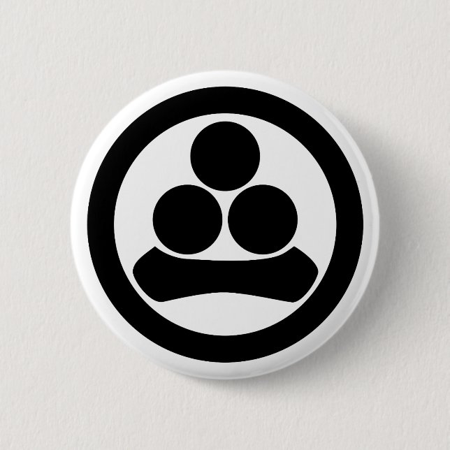 Watanabe-Stern im Kreis Button (Vorderseite)