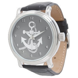 Watch - Anker in Weiß Armbanduhr