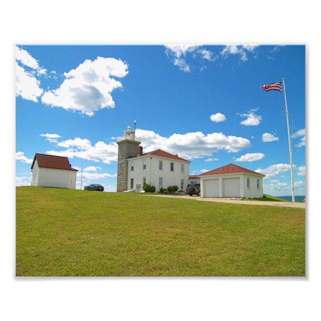Watch Hill Lighthouse, Rhode Island Foto Print (Vorne)