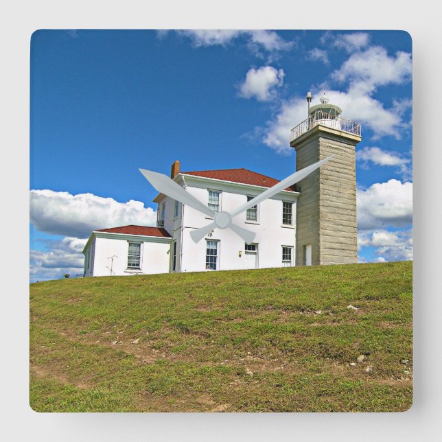 Watch Hill Lighthouse, Rhode Island Horloge murale (Recto)
