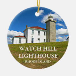 Watch Hill Lighthouse, RI Keramik Ornament