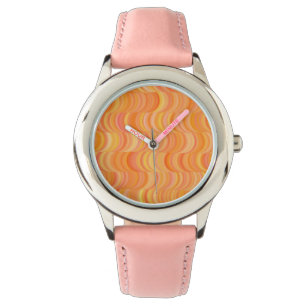 Watch - Kid's - Warme Orangenkurven Armbanduhr