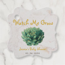 Watch Me Grow Botanical Baby Shower Sukkulent