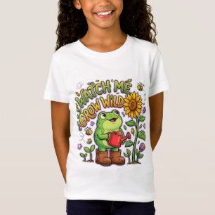 Watch Me Grow Wild Cute Frog T-Shirt Kinder