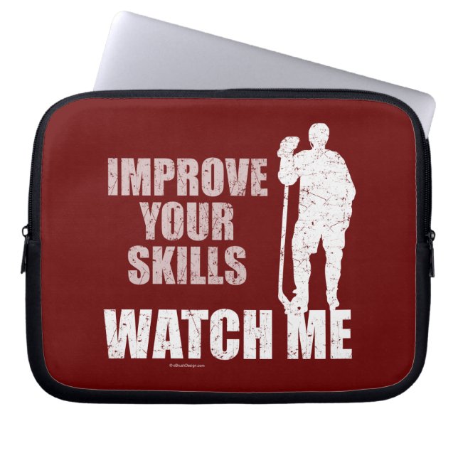 Watch Me (Hockey) Laptopschutzhülle (Vorderseite)