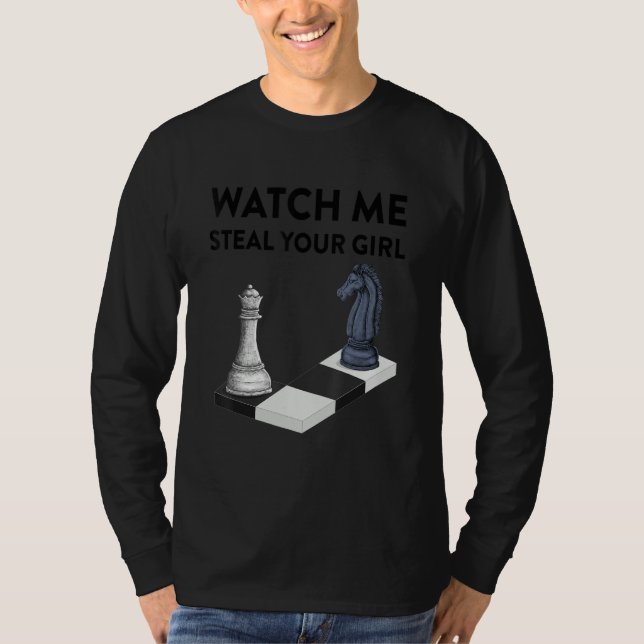 Watch Me Steal Your Girl Boy Valentines Day Funny  T-Shirt (Vorderseite)