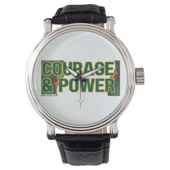 Watch - Mut und Power Armbanduhr (Vorderseite)