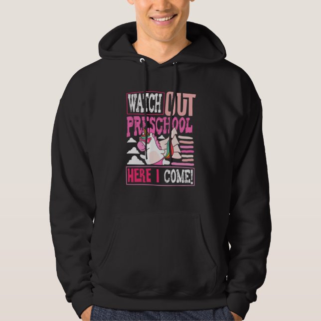Watch Out Preschool Back To School First Day Teach Hoodie (Vorderseite)