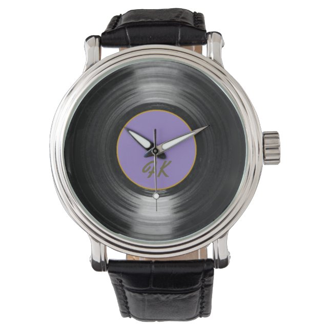 watch vinyl hour armbanduhr (Vorderseite)
