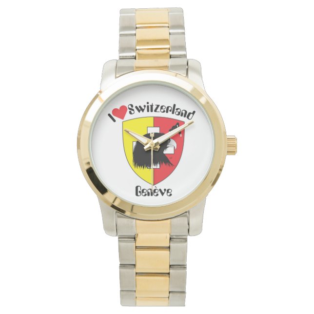 Watch with Swiss Design Genève Switzerland Armbanduhr (Vorderseite)
