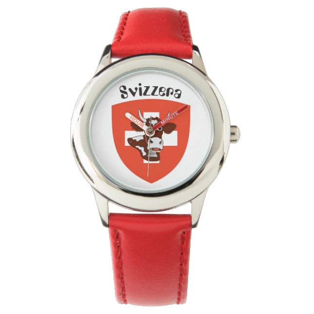 Watch with Swiss Design Schweiz Suisse Switzerland Armbanduhr (Vorderseite)
