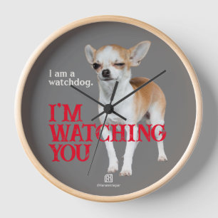 Watchdog Chihuahua - Anpassbar Uhr