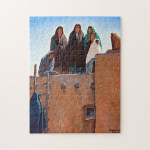 Watchers From Housetop by Maynard Dixon