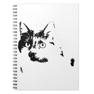 Watchful Cat Portrait Notebook Notizblock
