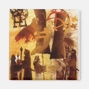 Watchstone und Symbole Magnet