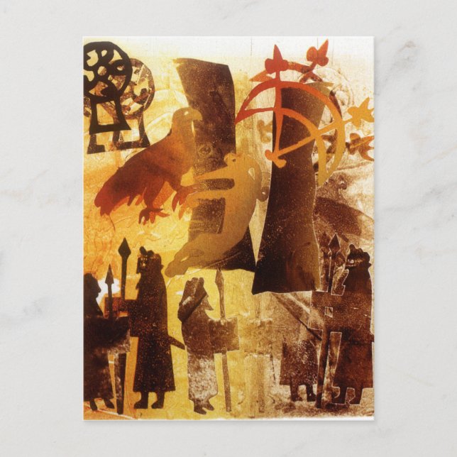 Watchstone und Symbole Postkarte (Vorderseite)