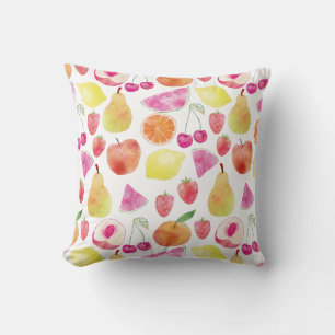 Watecolor Fruit Art Kissen