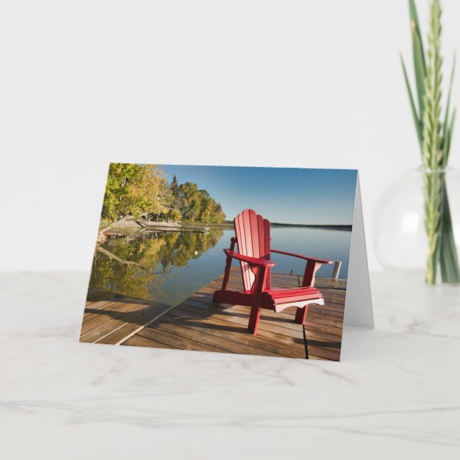 Water | Adirondack Chair at the Lake Karte (Vorderseite)