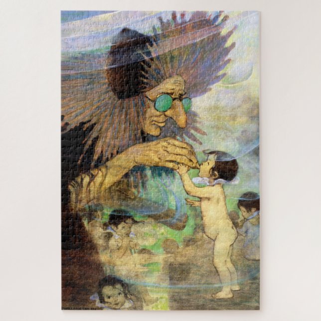 Water Baby and Fairy, Jessie Willcox Smith (Vertikal)