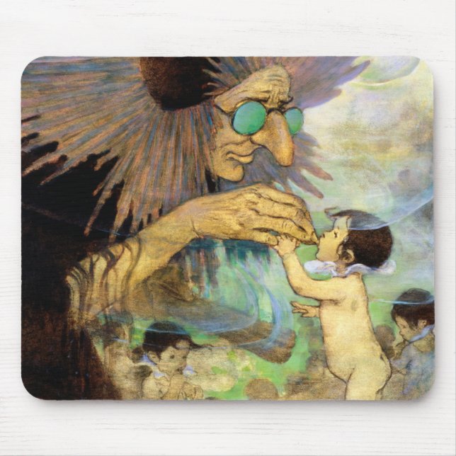 Water Baby and Fairy, Jessie Willcox Smith Mousepad (Vorne)