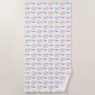 Water Baby logo serviette de plage