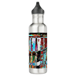 Water Bottle – Collapse Reflection Abstract Design Edelstahlflasche