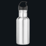 Water Bottle Edelstahlflasche<br><div class="desc">Create your own white personalizable, minimalist style which can be easily updated with your Photo and text. If you need any help personalizing this product, please contact me using the message button below and I will be happy to help.</div>