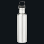 Water Bottle Edelstahlflasche<br><div class="desc">Create your own white personalizable, minimalist style which can be easily updated with your Photo and text. If you need any help personalizing this product, please contact me using the message button below and I will be happy to help.</div>