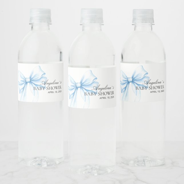 Water Bottle Label Baby Shower. (Flaschen)