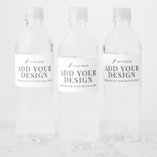 Water Bottle Label Printing Upload Your Design