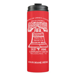 Water Bottle - Red (Personalized) Thermosbecher