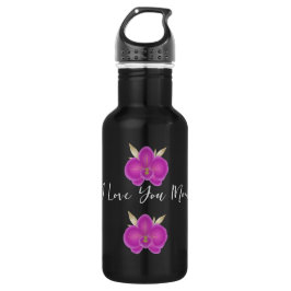 Water Bottle with Floral Pattern and Mother's Day  Edelstahlflasche