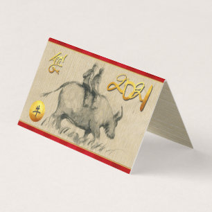 Water Buffalo Kinder Chinesisch Ox Year 2021 Pack 