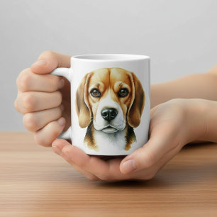Water Color Beagle Kaffeetasse
