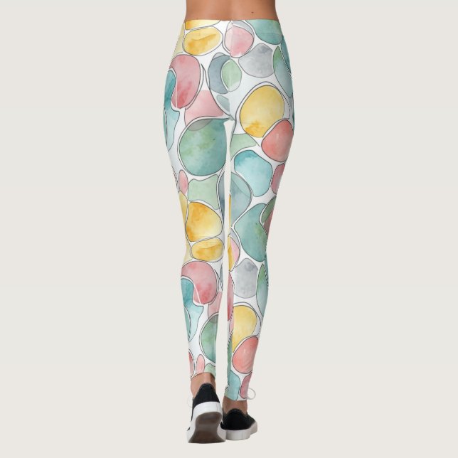 Water color pattern leggings (Rückseite)
