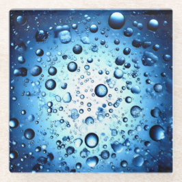 water droplets glasuntersetzer