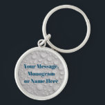 Water Drops Message, Monogram or Name Your Photo Schlüsselanhänger<br><div class="desc">Personalize your message,  monogram or name with bold blue text on water drops with white background or use your photo.</div>