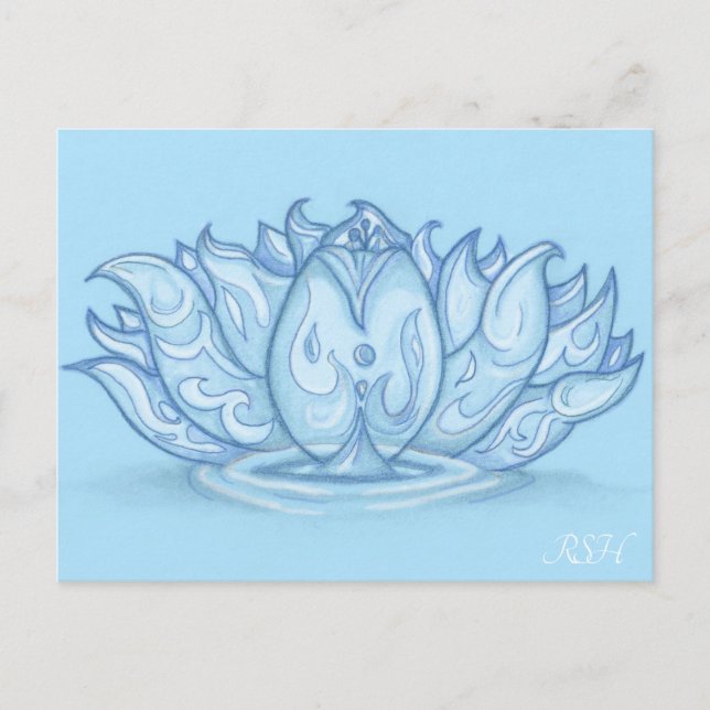 Water Elemental Postkarte (Vorderseite)