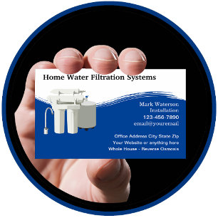 Water Filtration Systems Theme Business Cards Visitenkarte