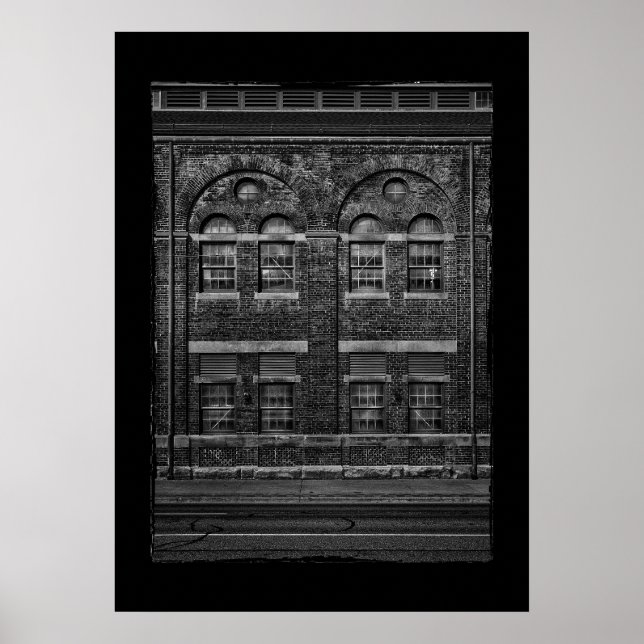 Water Gas Purification House No 3 with Border Poster (Vorne)