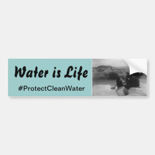 Water is Life bumper stickers Autoaufkleber