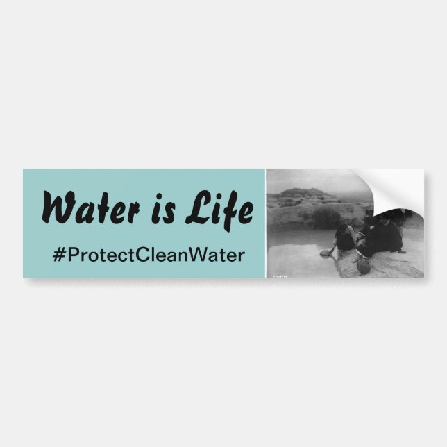 Water is Life bumper stickers Autoaufkleber (Vorne)