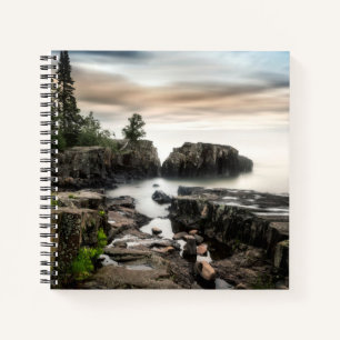 Water Lake Superior Grand Marais, Minnesota Notizbuch