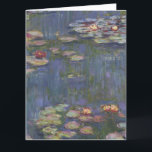 Water Lilie von Claude Monet Karte<br><div class="desc">Claude Monet - Water Lilies. Schönes Blumengemälde in schönen Farben von Claude Monet. Hochwertige gedruckte Geschenke,  Drucke,  Telefongehäuse und viele andere großartige Geschenke.</div>