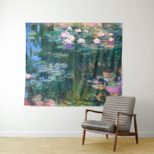 Water Lilie von Claude Monet Wandteppich