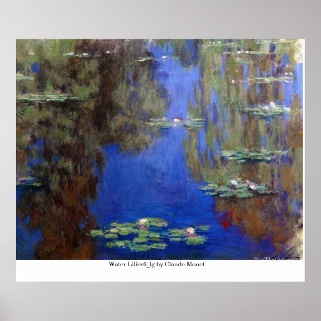 Water Lilies6_lg von Claude Monet Poster (Vorne)