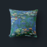 Water Lilies 1916 Claude Monet Kunst Kissen<br><div class="desc">Water Lilies ist eine von zahlreichen Gemälden des französischen Impressionisten Claude Monet,  die Blume der Seerosenlilie darstellen und Licht,  Farbe und Naturreflexe im Teich zwischen den Lilienpolstern malen.</div>