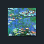 Water Lilies, 1916 Leinwanddruck<br><div class="desc">Water Lilies war eine von über zweihundert Gemälden des französischen Impressionistikers Claude Monet,  der sie 1916 in seinem Gartenteich malte. Claude Monet war der Gründer des Malers im Impressionismus,  der seine landschaftlichen Landschaften und die Meereslandschaften mit Licht und Farben malte.</div>